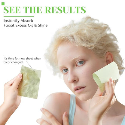 Oil Blotting Sheets for Face - Green Tea,26%