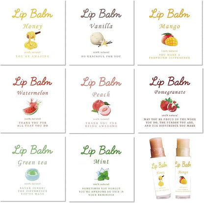 CRASPIRE 80Pcs 8 Styles Labels Lipsticks
