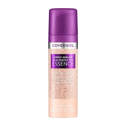 Covergirl Simply Ageless Skin Perfector Essence Foundation, 10 Vegan Formula, 1.0oz
