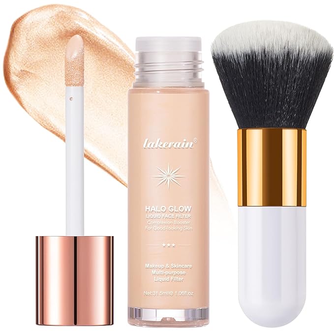 Natural Glow Liquid Filter Makeup, Longwear Face Luminizer, 1.06 fl oz