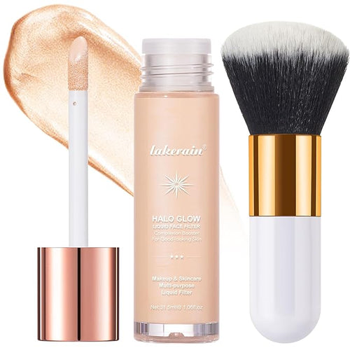 Natural Glow Liquid Filter Makeup, Longwear Face Luminizer, 1.06 fl oz