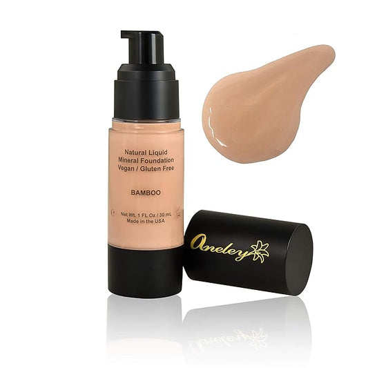 liquid mineral foundation organic natural vegan cruelty free care (Bamboo)