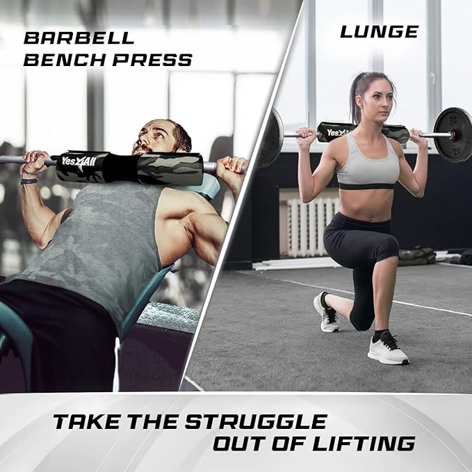 Yes4All Barbell Thick Foam Nylon Pad