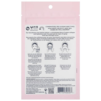 Pacifica Undereye & Smile Mask Set – Vegan Collagen Hydro Treatment with Hyaluronic Acid, Hydrating for Dark Circles, Dry & Combination Skin, Vegan & Cruelty-Free, 2 Pieces