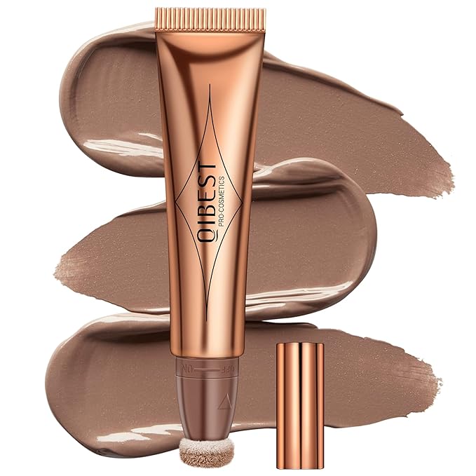 Mysense Liquid Contour Beauty Wand,Gel Cream Bronzer Stick,Blendable Sponge Tip,#01