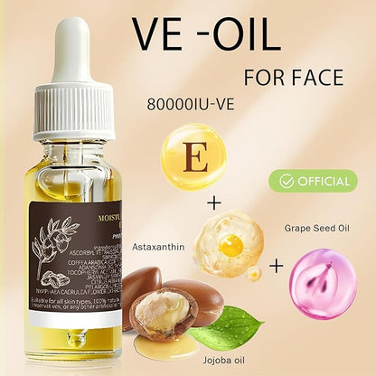 UWPU-80,000 IU Vitamin e oil +Grape Seed+Astaxanthin Infused Jojoba, Wrinkles And Age Spots, vitamin e oil For Scars-And Enhancement Of Skin Collagen Moisturized -30ml / 1 Oz