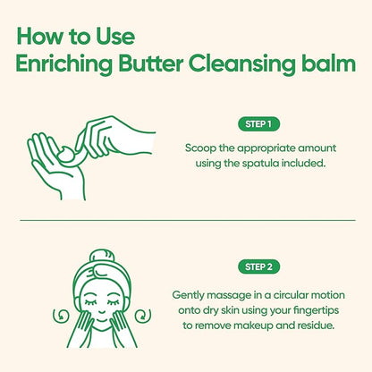 BANILA CO Clean It Zero Enriching Butter Cleansing Balm | 2-in-1 Deep Cleanse & Hydrating Mask for Moisturized Skin | Removes Waterproof Makeup & SPF | Cleansing Oil For Dry Skin (100ml/3.38 oz)