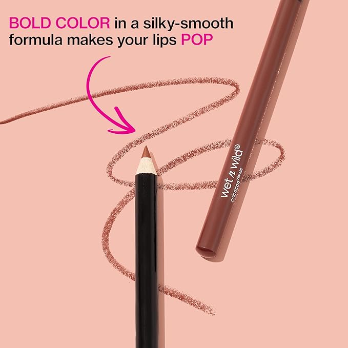 wet n wild Lip Liner Pencil Color Icon Lip Color Makeup, Brown Willow,