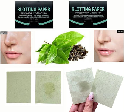 2 Pks GREEN TEA INFUSED Soothing Natural Abaca