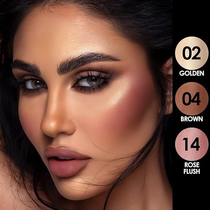 FOCALLURE 3 Pcs Cream Contour Sticks,Shades with Highlighter Finishing Makeup,NEUTRAL