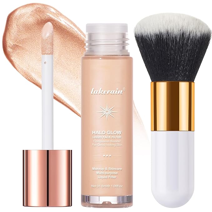 Natural Glow Liquid Filter Makeup, Longwear Face Luminizer, 1.06 fl oz