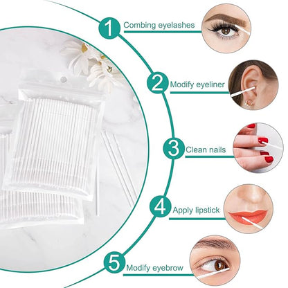 200pcs micro applicators brushes mini