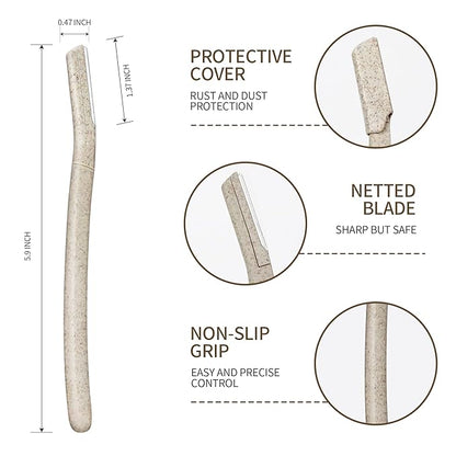 6-Pack Eyebrow Razor for Women | Dermaplane Facial Razor for Face | Hair Trimmer Face Razor for Body Use | Multipurpose Facial Hair Removal Disposable Blades Eyebrow Tool