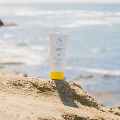 Oars + Alps Mineral SPF 50 Sunscreen Body Lotion, Infused with Hyaluronic Acid, Shea Butter, and Coconut Oil, Water and Sweat Resistant, 6 Fl Oz