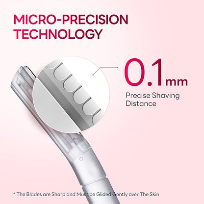 Dermaplane Razor for Women, Dermaplaning Tool - Face Razors for Women and Men, Eyebrow Trimmer and Facial Hair Removal Shaver, Gentle Exfoliation Blades Epilator for Men (3 Count)