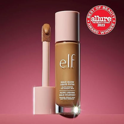 e.l.f. Halo Glow Liquid Filter, Complexion Booster For 6 Tan/Deep