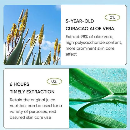 8Pcs Skin Care Products Set, Aloe