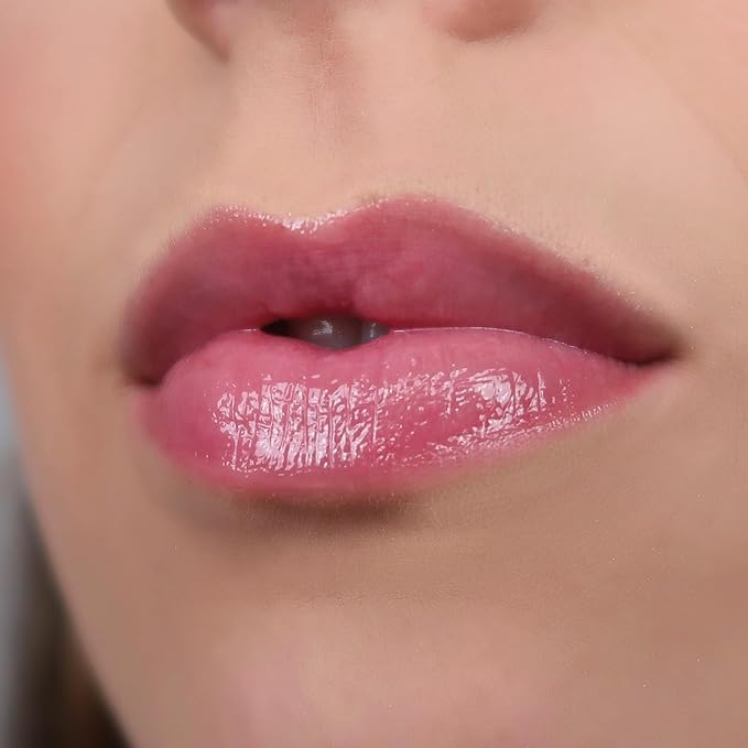 Lipglace - Pinky Promise - Hypoallergenic Vegan Lip Gloss - Fragrance Free & Allergy Certified Non-Sticky & Moisturizing Lipgloss Pink - Anti-Aging Hydrating Lipgloss