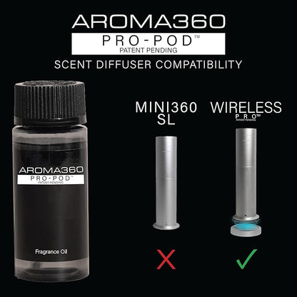 Aroma360 - Across The Universe Pro Pod Fragrance Oil Blend | Hotel Inspired Luxury Essential Oil Diffuser | Aromatherapy Scent Diffuser Oil | Eucalyptus, Citrus and Soft Florals 1.7 fl oz, 50 mL