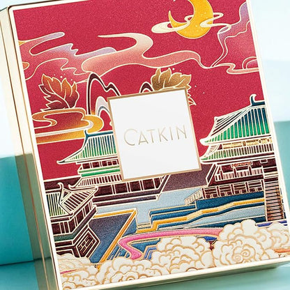 CATKIN Cheek Blush Bake Shimmer Pink Peach Multi Blusher Natural Powder Palette 10g (C04 Shimmer)