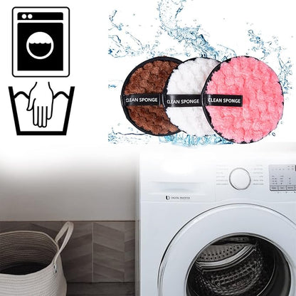 Reusable soft makeup remover pads