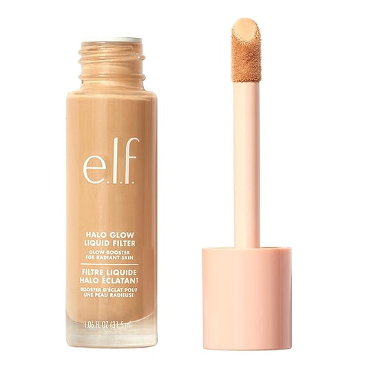 e.l.f. Halo Glow Liquid Filter, Complexion Booster For 5 Medium/Tan