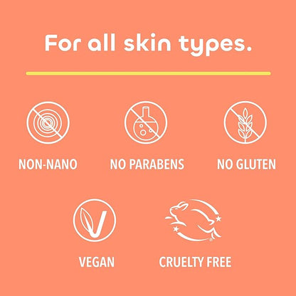 Seaweed Bath Co. Smooth & Protect Invisible Mineral SPF 50 Zinc Oxide Face Sunscreen Gel, 1.7 Oz., Unscented Lightweight Facial Moisturizer Primer