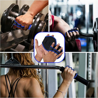 Weight Lifting Gym Grip Pads Non-Slip Neoprene Pull