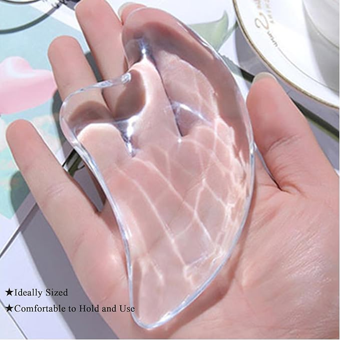 Transparent Gua Sha Facial Tools Natural Sculpting