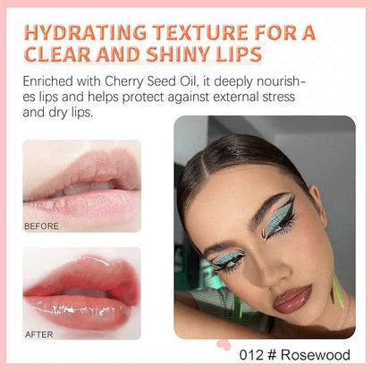 Hydrating Lip Glow Oil, Plumping Watery
