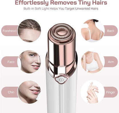 Facial Hair Remover, Upper Lip Hair Removal for Women, Electric Face Razor/Shaver, Gurelax Hair Removal Device, with a Storage Bag