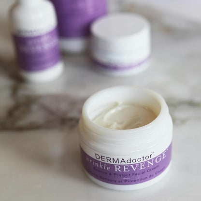 DERMAdoctor Anti-Aging Face Cream | Dermatologist Formulated Moisturizer with Squalane, Peptides & Antioxidants | Day & Night Use - 1.7 oz