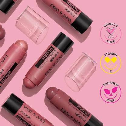 wet n wild Mega Glo Makeup Stick, Buildable Ain't Rose