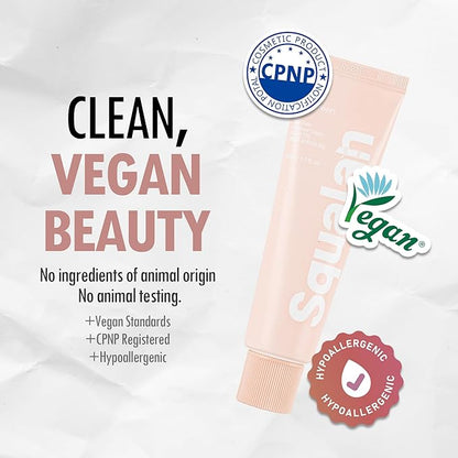 VEGREEN Daily Face Moisturizer Cream Enriched w/Squalane | Lightweight & Hydrating Face Moisturizer for Dry Skin & Combination | Age-Defying Intensive Care Facial Moisturizer Skin Cream 1.69 fl oz