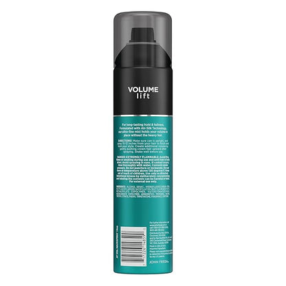 John Frieda Volume Lift Hairspray, Volumizing Hairspray with Air-Silk Technology for Fine or Flat Hair, Adds Body, Long-Lasting Hold, and Fullness for Fine, Thin Hair, 10 Oz, Pack of 2