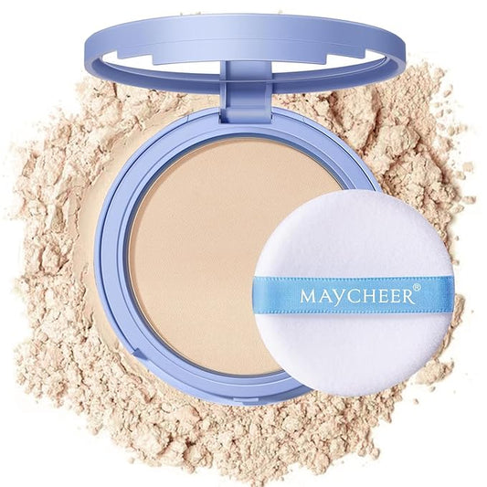 Oil Control Face Pressed Powder, Matte and Smooth White, ) 0.35Oz