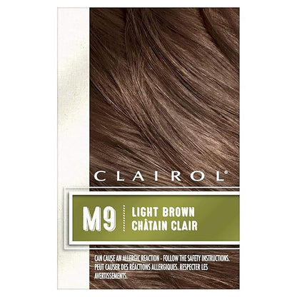 Clairol Natural Instincts Semi-Permanent Hair Dye for Men, M9 Light Brown Hair Color, Pack of 3