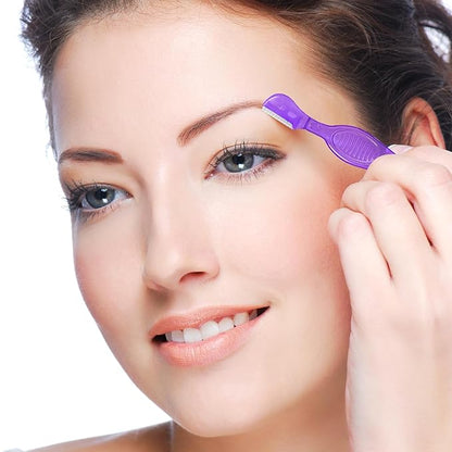 60 Pieces Eyebrow Razor Eyebrow Knife Eyebrows Shaper Trimmer Shaver Facial Hair Razor Tool for Christmas Valentine's Day Giving (Assorted Colors)
