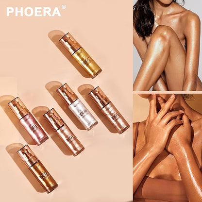 PHOERA Body Luminizer Highlighter, Waterproof Moisturizing and Glow