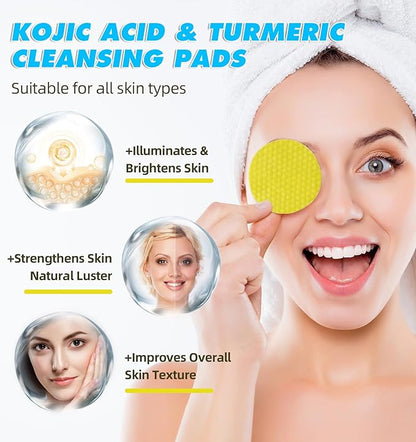 2 pack turmeric cleansing pads,