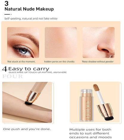 Stay Matte Liquid Foundation Concealer, Silky, Mist, Moisturizing, Types (#01)