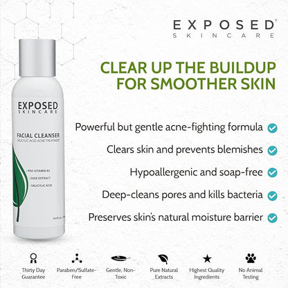 Exposed Skin Care Acne Facial Cleanser Clarifying