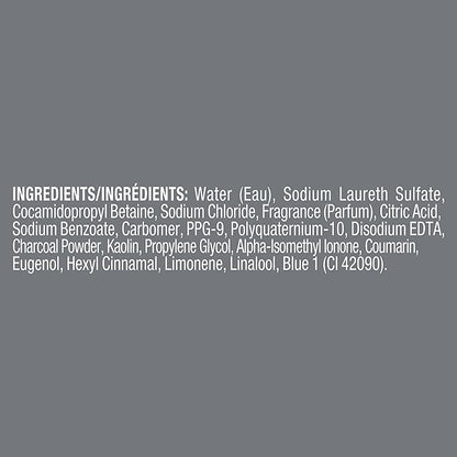 DOVE MEN + CARE Shampoo Charcoal + Clay 3 Count For Healthy-Looking Hair Naturally Derived Plant Based Cleansers 25.4 oz