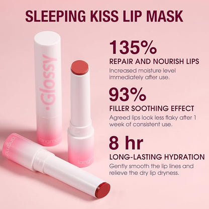 LANGMANNI Tinted Lip Butter, Ultra-Moisturizing&Long-Lasting, Locks in Hydration, LANGMANNI