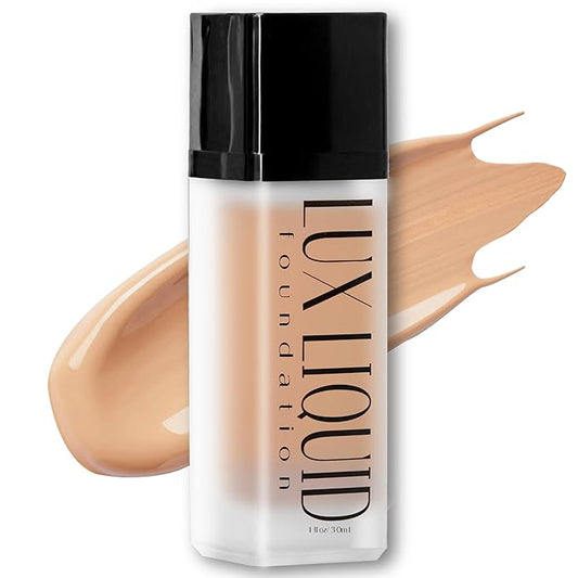 Organic Aloe-Based LUX Liquid Foundation, Natural Vegan Gluten-Free