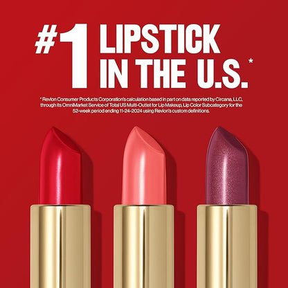 Revlon Super Lustrous Lipstick, Creamy Formula For Soft, Fuller-Looking Lips, Moisturized Feel, 619 Rose & Shine, 0.15 oz