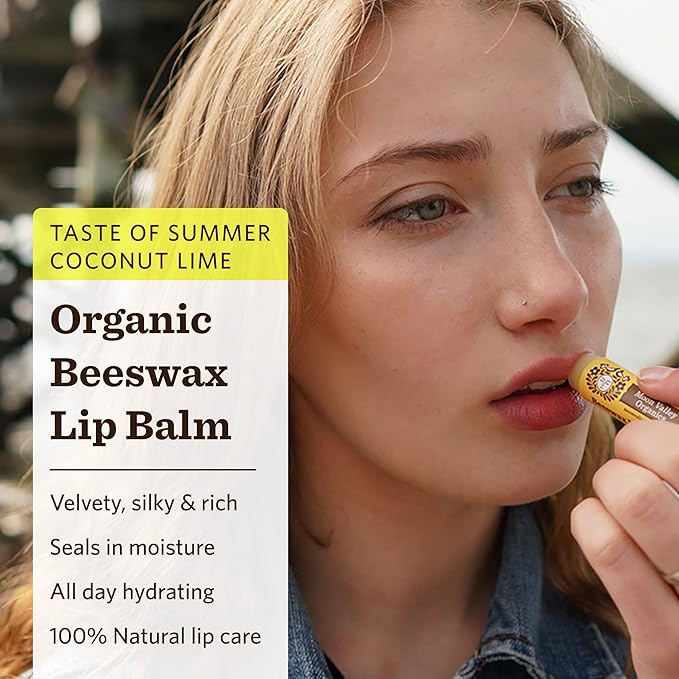 Moon Valley Organics Beeswax Lip Balm LIME,