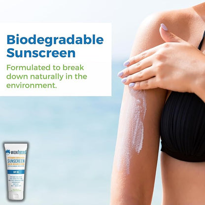 Waxhead Mineral Sunscreen, Non Nano Zinc Oxide Sunscreen, Non Toxic Sunscreen, Natural Sunscreen, Tattoo Sunscreen, Biodegradable Sunscreen, Sun Block, Zinc Sunscreen