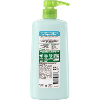Garnier Whole Blends Coconut Water & Aloe Vera Refreshing Conditioner for Normal Hair, 26.6 Fl Oz, 1 Count (Packaging May Vary) (Pack of 2)
