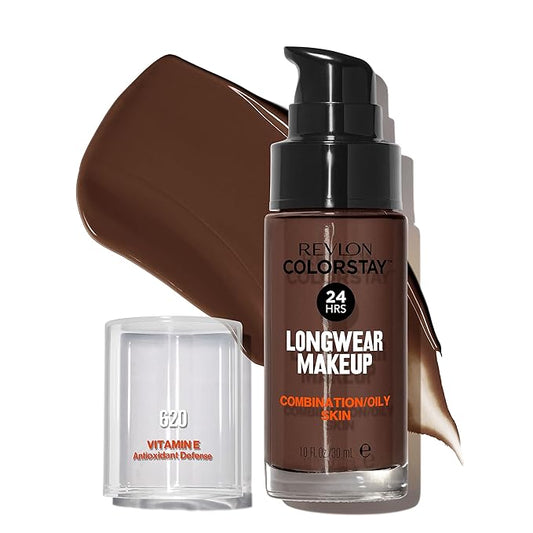 Revlon Liquid Foundation, ColorStay Face Makeup for Combination Java (620), 1.0 oz